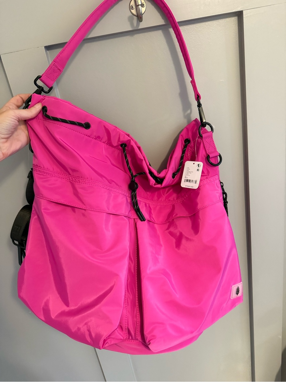 Hot Pink Women's bucket bag free people